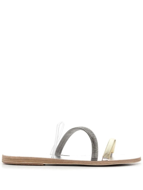 Ancient Greek Sandals open-toe flat sandals - Silver - zdjęcie produktu nr 1