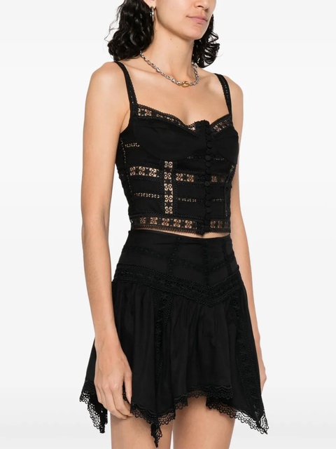 Charo Ruiz Ibiza Breth cropped top - Black - zdjęcie produktu nr 2