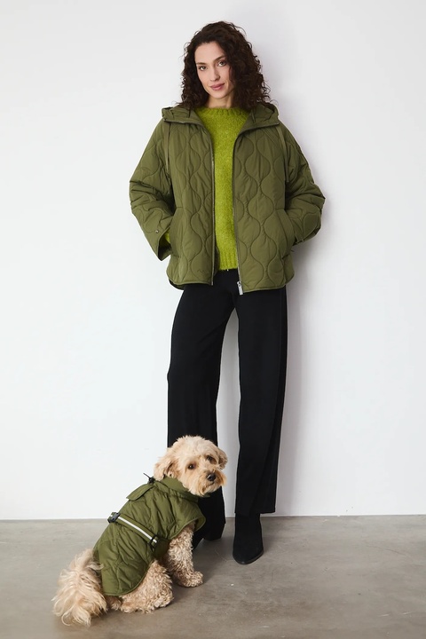 Medicine kurtka damska kolor zielony przejściowa oversize - zdjęcie produktu nr 1