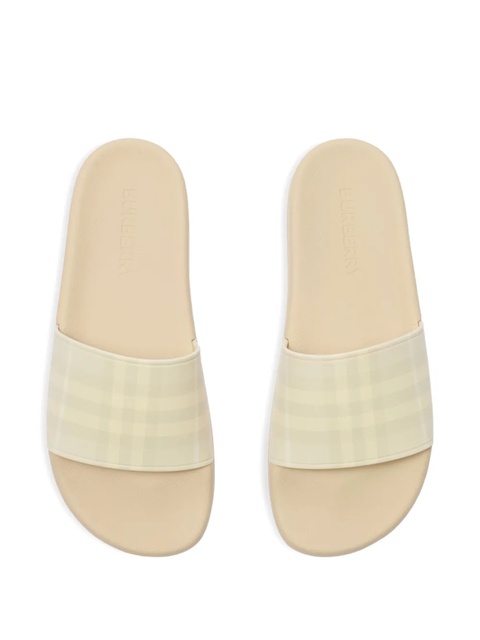 Burberry check-print slides - Neutrals - zdjęcie produktu nr 2