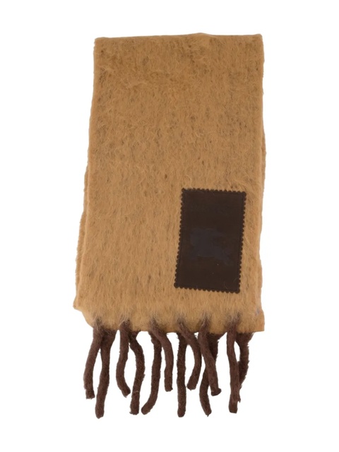 Burberry brushed wool patch scarf - Brown - zdjęcie produktu nr 2