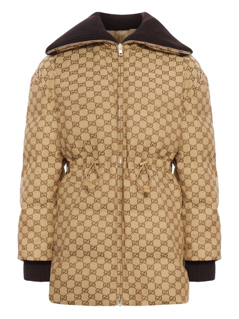 Gucci monogram-pattern zip jacket - Neutrals - zdjęcie produktu nr 1