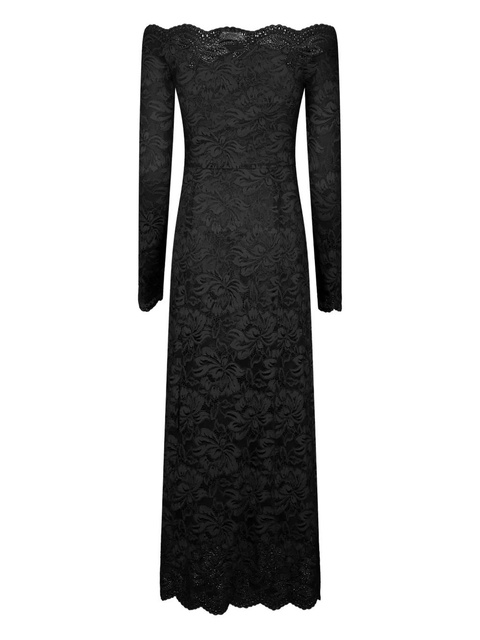 Rabanne lace floral midi dress - Black - zdjęcie produktu nr 2