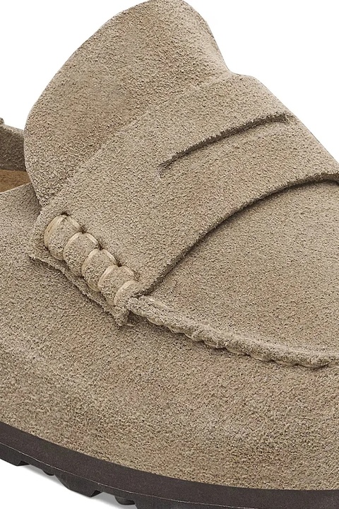 Birkenstock klapki zamszowe Naples Wrapped LEVE kolor beżowy 1029675 - zdjęcie produktu nr 1