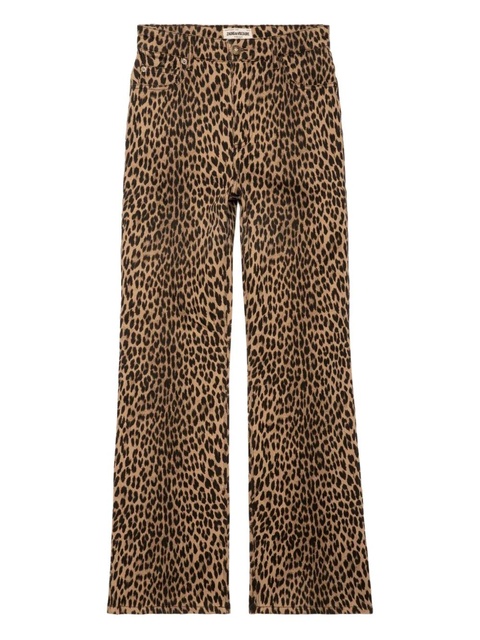 Zadig&Voltaire leopard-print high-rise trousers - Neutrals - zdjęcie produktu nr 1
