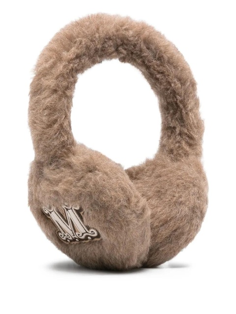 Max Mara logo-patch earmuffs - Brown - zdjęcie produktu nr 1