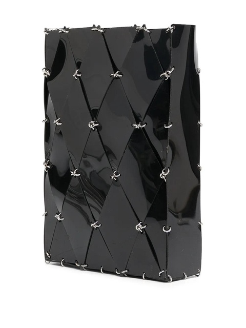 Rabanne diamond-pattern pierced shoulder bag - Black - zdjęcie produktu nr 1