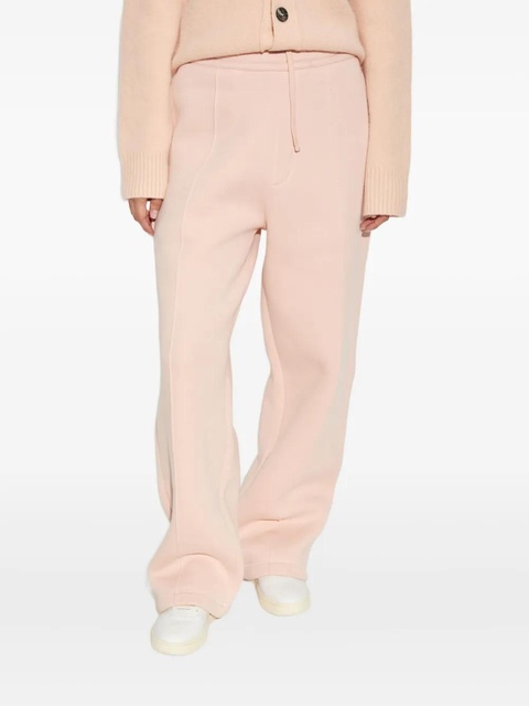 AMI Paris heart-embroidered side-seam sweatpants - Pink - zdjęcie produktu nr 1
