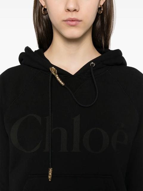 Chloé Generous Logo hoodie - Black - zdjęcie produktu nr 2