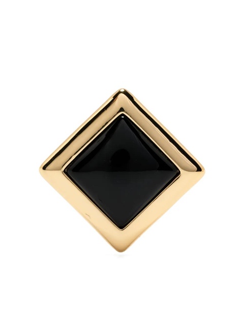 Self-Portrait square earrings - Gold - zdjęcie produktu nr 1