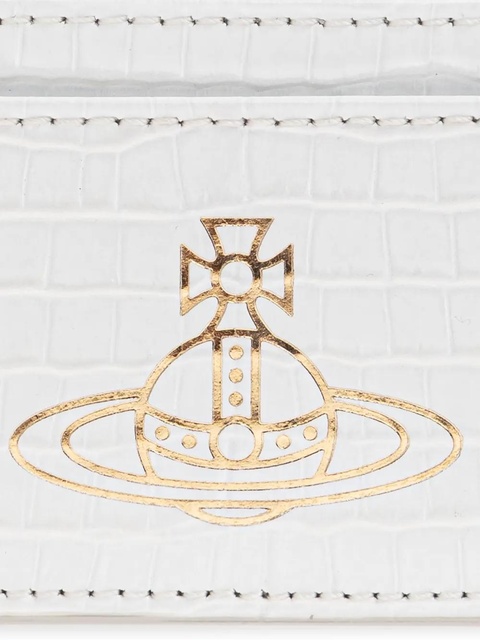 Vivienne Westwood metallic-orb leather cardholder - White - zdjęcie produktu nr 2