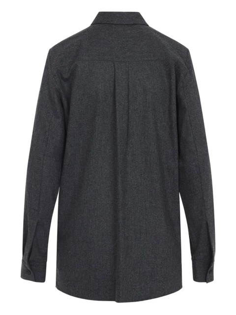 KHAITE wool shirt - Grey - zdjęcie produktu nr 2