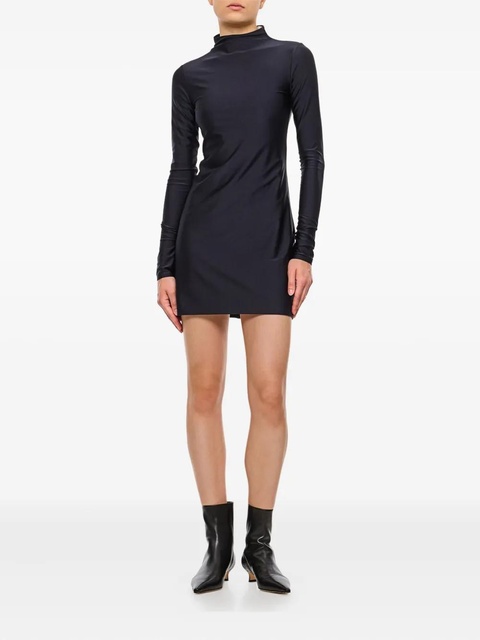 Sportmax turtleneck ruched-shoulder dress - Black - zdjęcie produktu nr 2