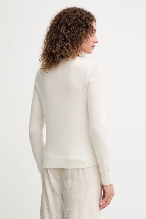 United Colors of Benetton sweter wełniany damski kolor beżowy lekki 1002D401Y - zdjęcie produktu nr 2