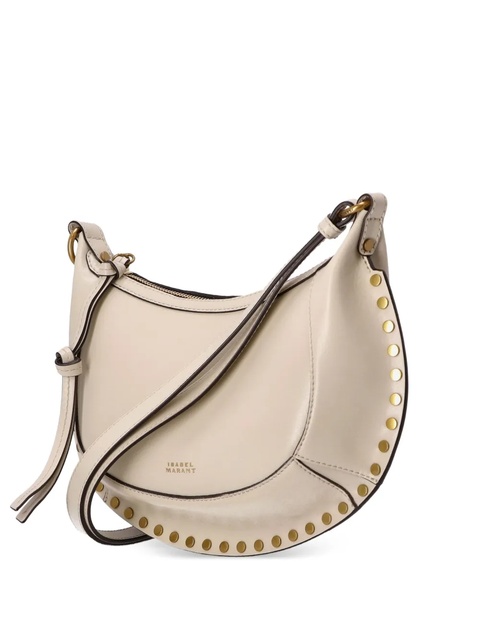 ISABEL MARANT Oskan Moon crescent-shaped studded shoulder bag - Neutrals - zdjęcie produktu nr 2