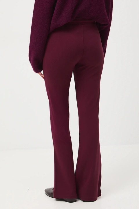 Medicine spodnie dresowe damskie kolor bordowy gładkie - zdjęcie produktu nr 2