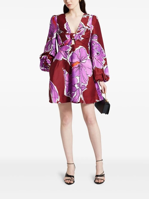 Aje floral-print mini dress - Red - zdjęcie produktu nr 2