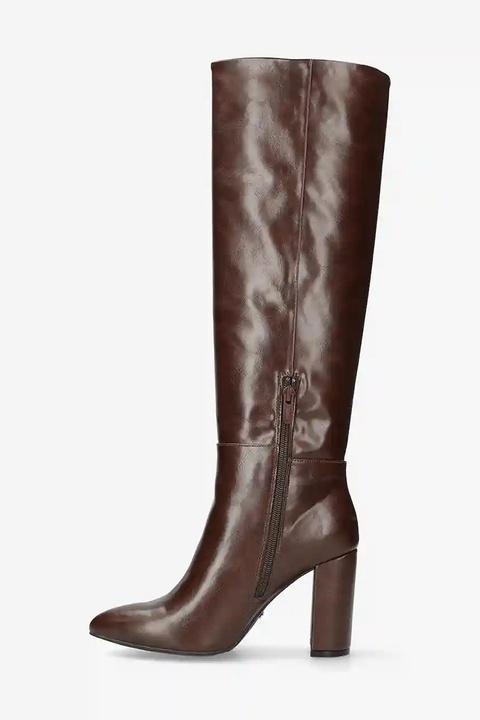 Mexx kozaki KRYSTAL INDY damskie kolor brązowy na słupku MI001800153W - zdjęcie produktu nr 2