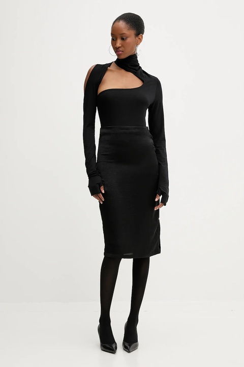 PRESSIAT spódnica kolor czarny midi ołówkowa PRE711FW24 - zdjęcie produktu nr 2