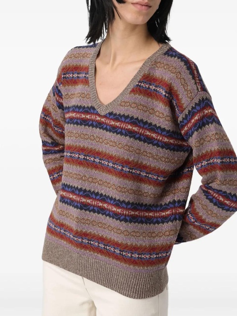 Lauren Ralph Lauren v-neck sweater - Brown - zdjęcie produktu nr 1