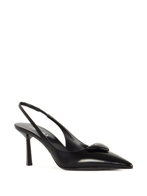 Prada 75mm pointed-toe slingback pumps - Black - zdjęcie produktu nr 2