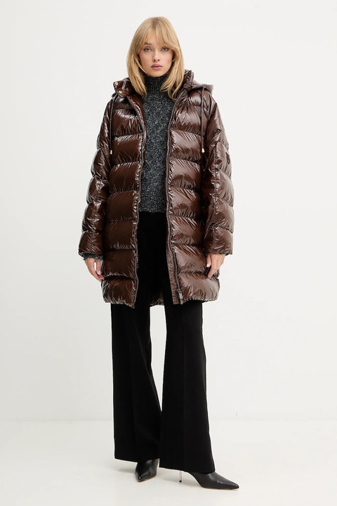 Pinko sweter damski kolor niebieski z golfem 105968 A2YB - zdjęcie produktu nr 2