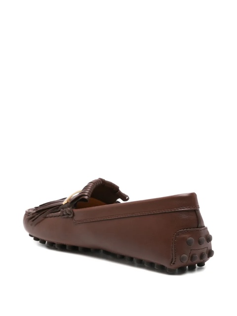 Tod's fringe-detail loafers - Brown - zdjęcie produktu nr 2