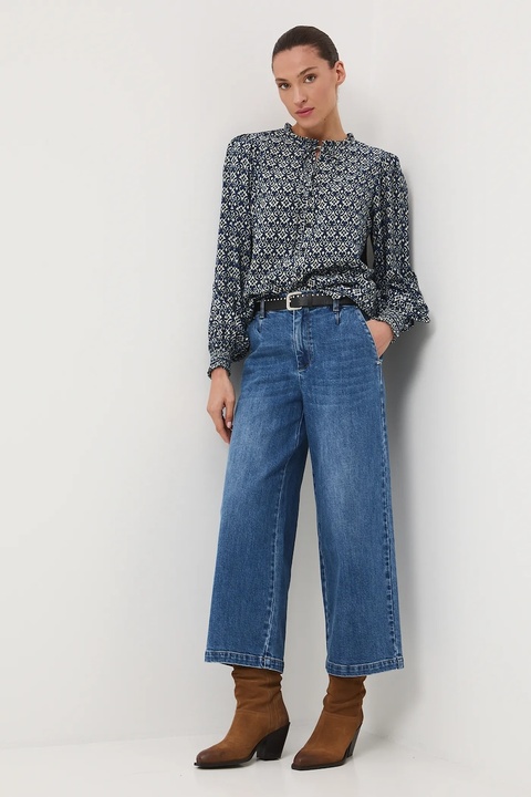 Medicine jeansy damskie kolor niebieski - zdjęcie produktu nr 2