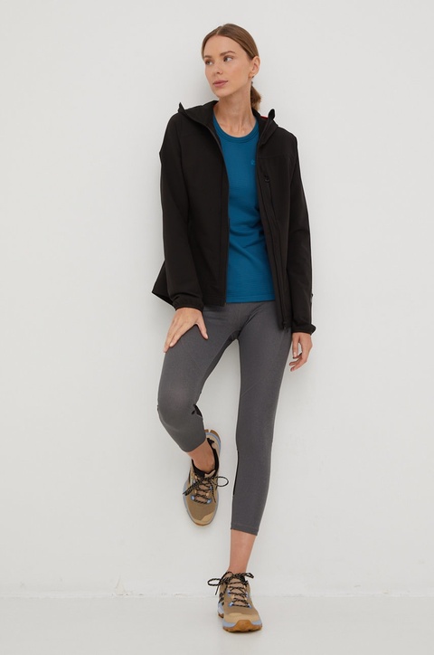 Helly Hansen legginsy sportowe Constructed damskie kolor szary gładkie - zdjęcie produktu nr 2