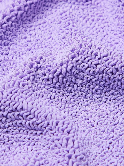 Hunza G ribbed square-neck swimsuit - Purple - zdjęcie produktu nr 2