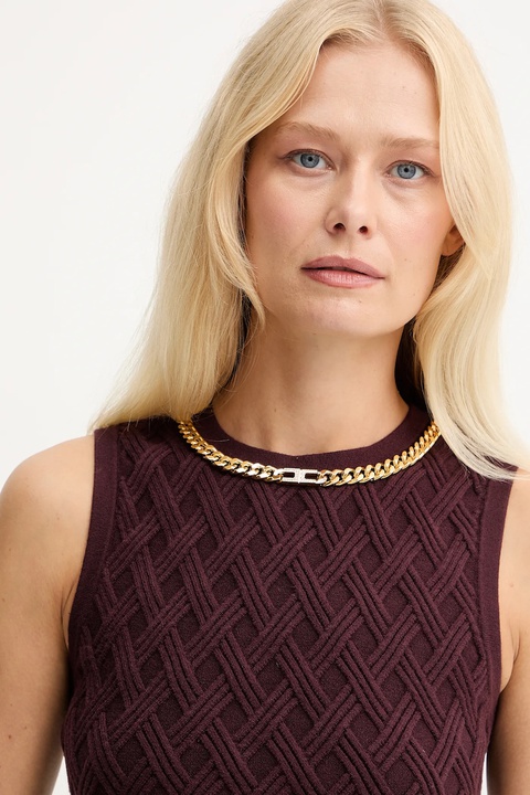 Elisabetta Franchi top kolor bordowy TK60B56E2 - zdjęcie produktu nr 2