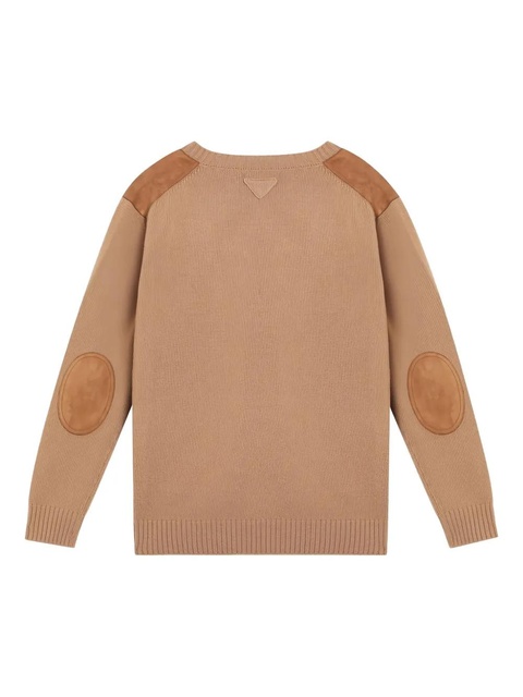 Prada V-neck panelled sweatshirt - Neutrals - zdjęcie produktu nr 2