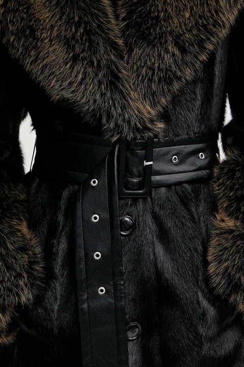 Stand Studio płaszcz Fae kolor czarny 66609-9890 - zdjęcie produktu nr 2