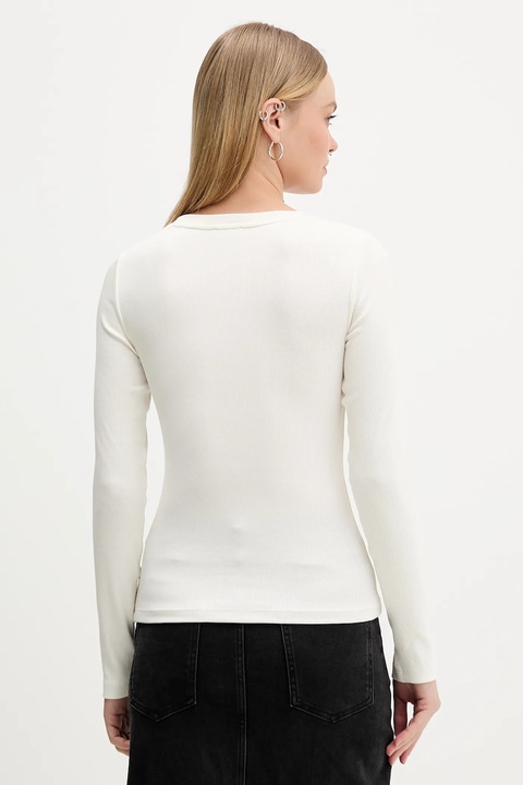 Guess Jeans longsleeve kolor beżowy W5BP01 KA0H1 - zdjęcie produktu nr 1