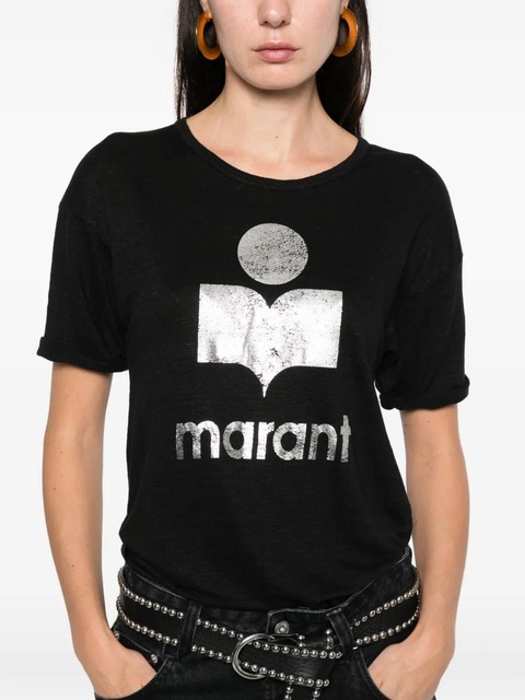 MARANT ÉTOILE Koldi logo-print T-shirt - Black - zdjęcie produktu nr 2