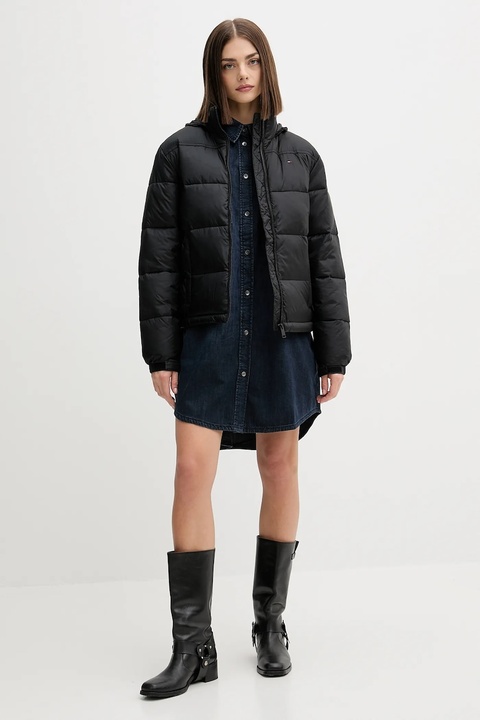 Tommy Jeans kurtka kolor czarny zimowa DW0DW21619 - zdjęcie produktu nr 2