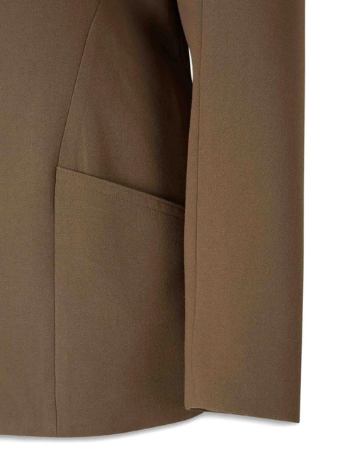 STAUD peak-lapel single-breasted blazer - Brown - zdjęcie produktu nr 2