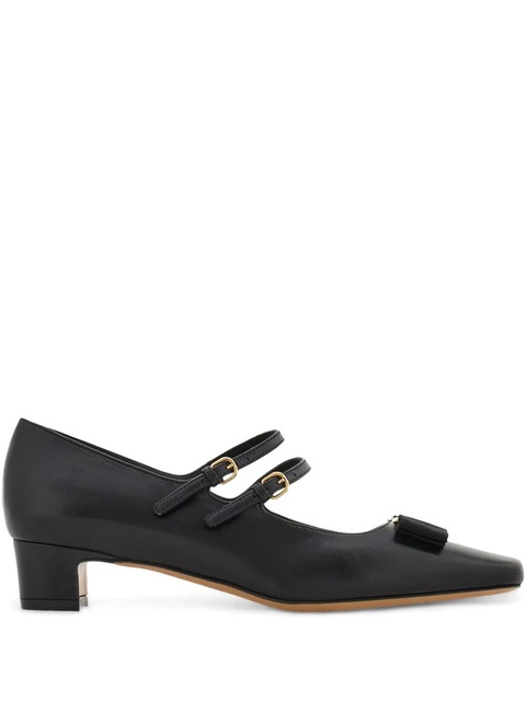 Ferragamo 30mm Vara Bow pumps - Black - zdjęcie produktu nr 1
