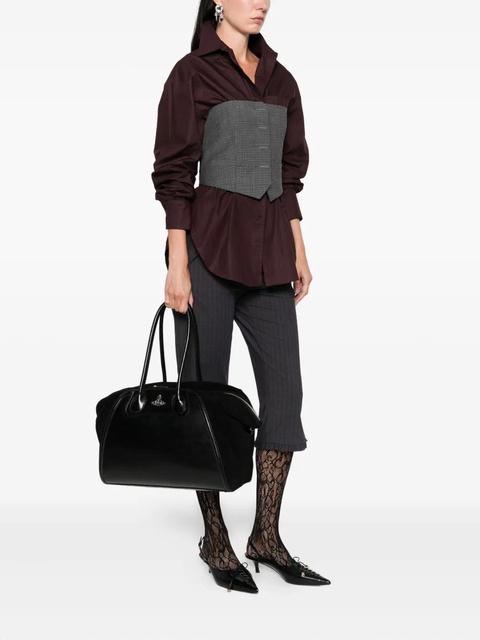 Vivienne Westwood medium Shirley curved top-handle tote bag - Black - zdjęcie produktu nr 2