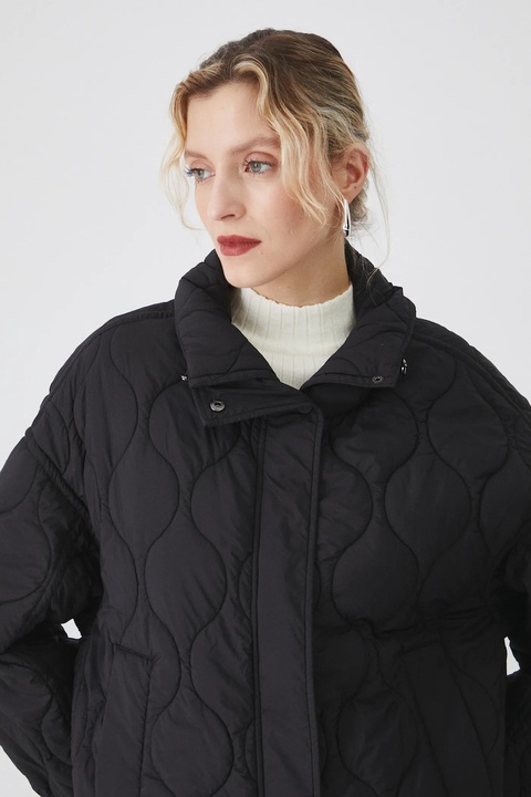 Medicine kurtka damska kolor czarny przejściowa oversize - zdjęcie produktu nr 2