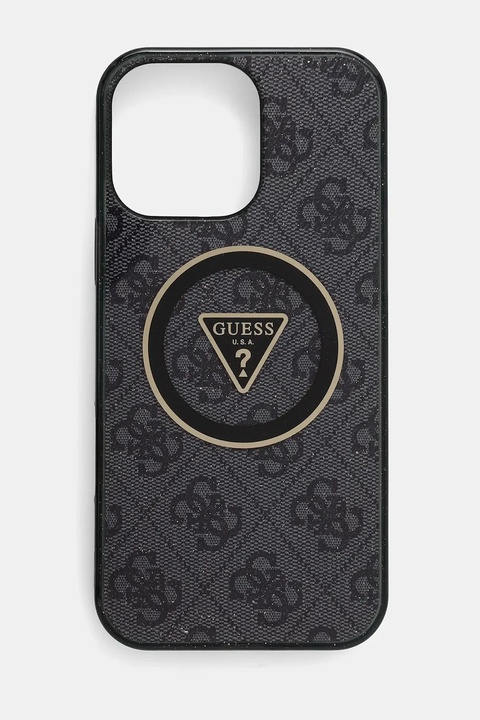 Guess etui na telefon iPhone 16 Pro Max kolor czarny GUHMP16XHG4PRTGK - zdjęcie produktu nr 1