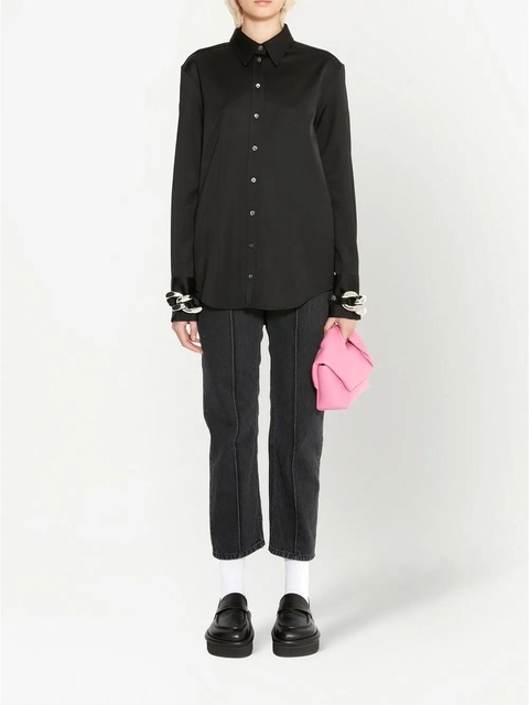 JW Anderson chain-link cuff shirt - Black - zdjęcie produktu nr 2