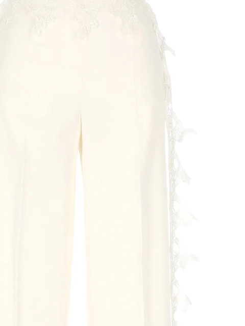 Blumarine lace-trim trousers - Neutrals - zdjęcie produktu nr 2