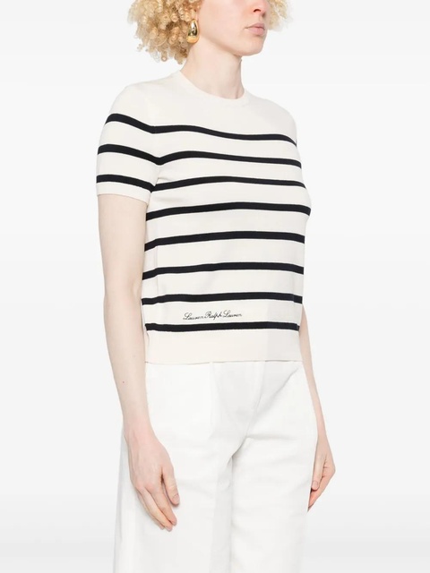 Lauren Ralph Lauren striped T-shirt - Neutrals - zdjęcie produktu nr 2