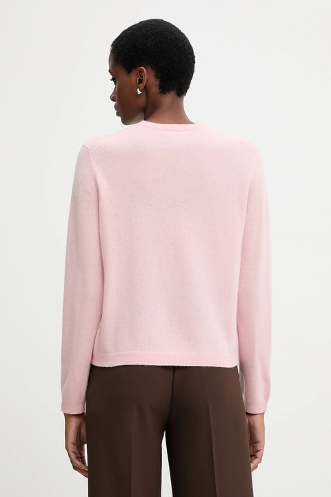 United Colors of Benetton sweter wełniany damski kolor różowy lekki 1002D501U - zdjęcie produktu nr 2