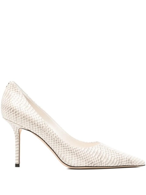 Jimmy Choo snake-effect leather pumps - Neutrals - zdjęcie produktu nr 1