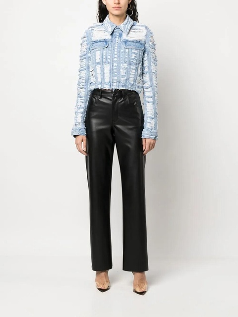 Diesel De-Slimmy-Fsc cropped denim jacket - Blue - zdjęcie produktu nr 2