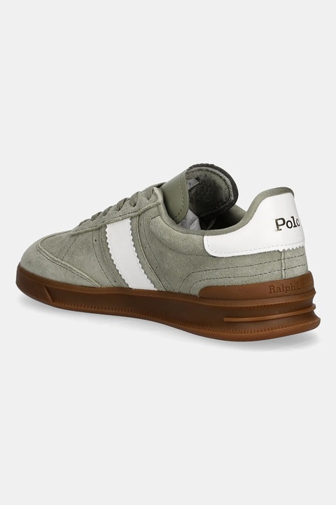 Polo Ralph Lauren sneakersy zamszowe Htr Aera damskie kolor zielony 804956688009 - zdjęcie produktu nr 2