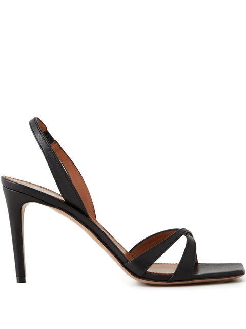 Paris Texas 85mm square-toe heeled sandals - Black - zdjęcie produktu nr 1