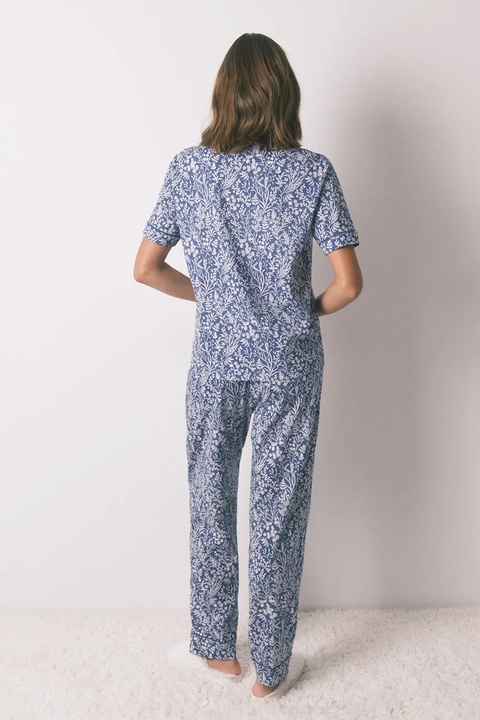 women'secret komplet piżamowy bawełniany damska kolor niebieski bawełniana 3592470 - zdjęcie produktu nr 1